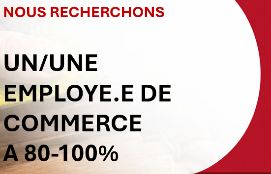 Offre d'emploi - employé.e de commerce SAV