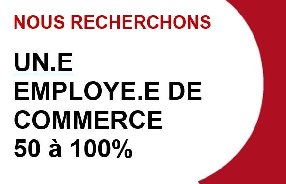 Offre d'emploi - LE POSTE N'EST PLUS A REPOURVOIR, MERCI !&nbsp;